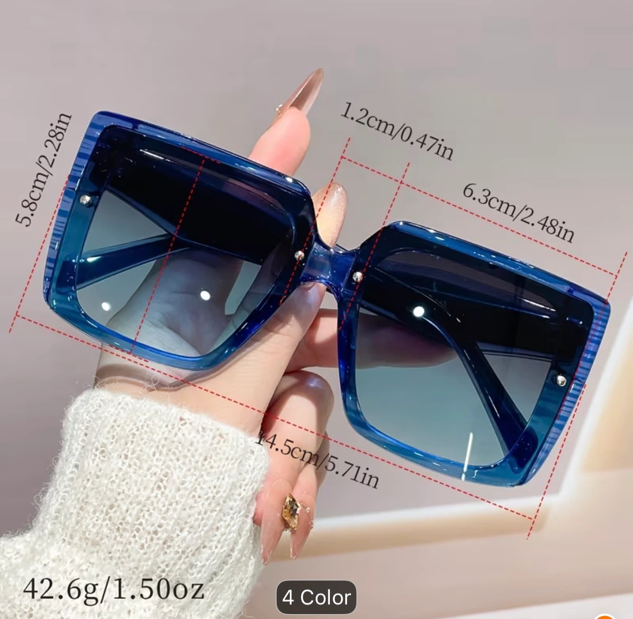 Oversized Square Sunglasses - photo 2