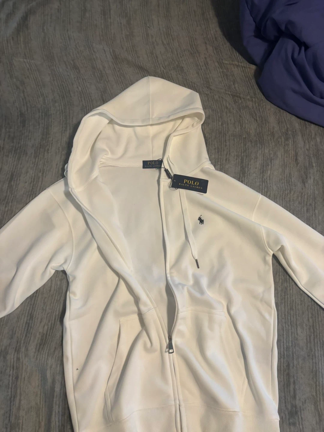 Polo Ralph Lauren White Zip-Up Hoodie - photo 4