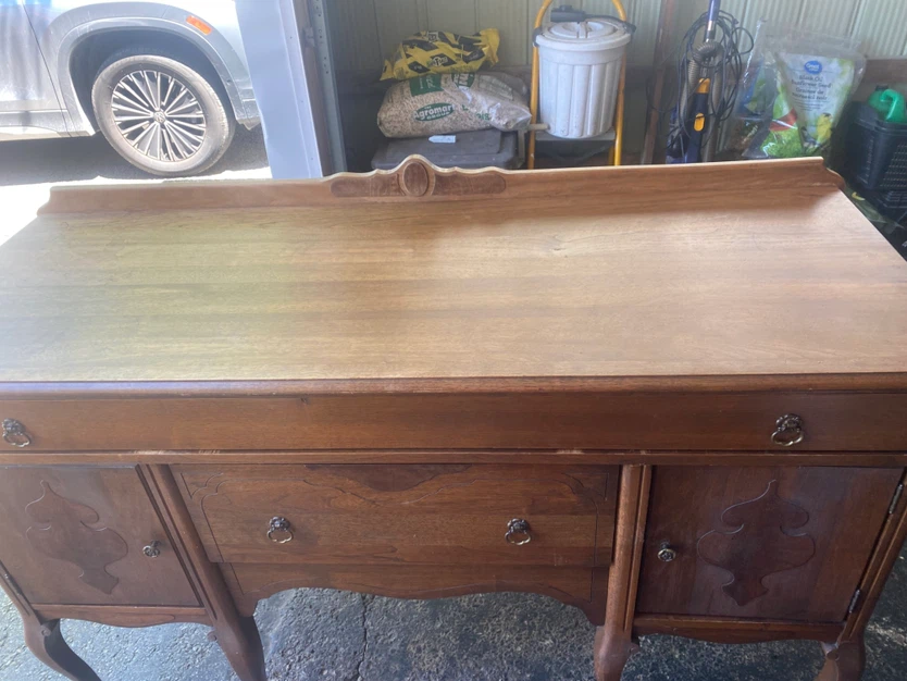 Antique Wooden Sideboard Buffet - photo 2