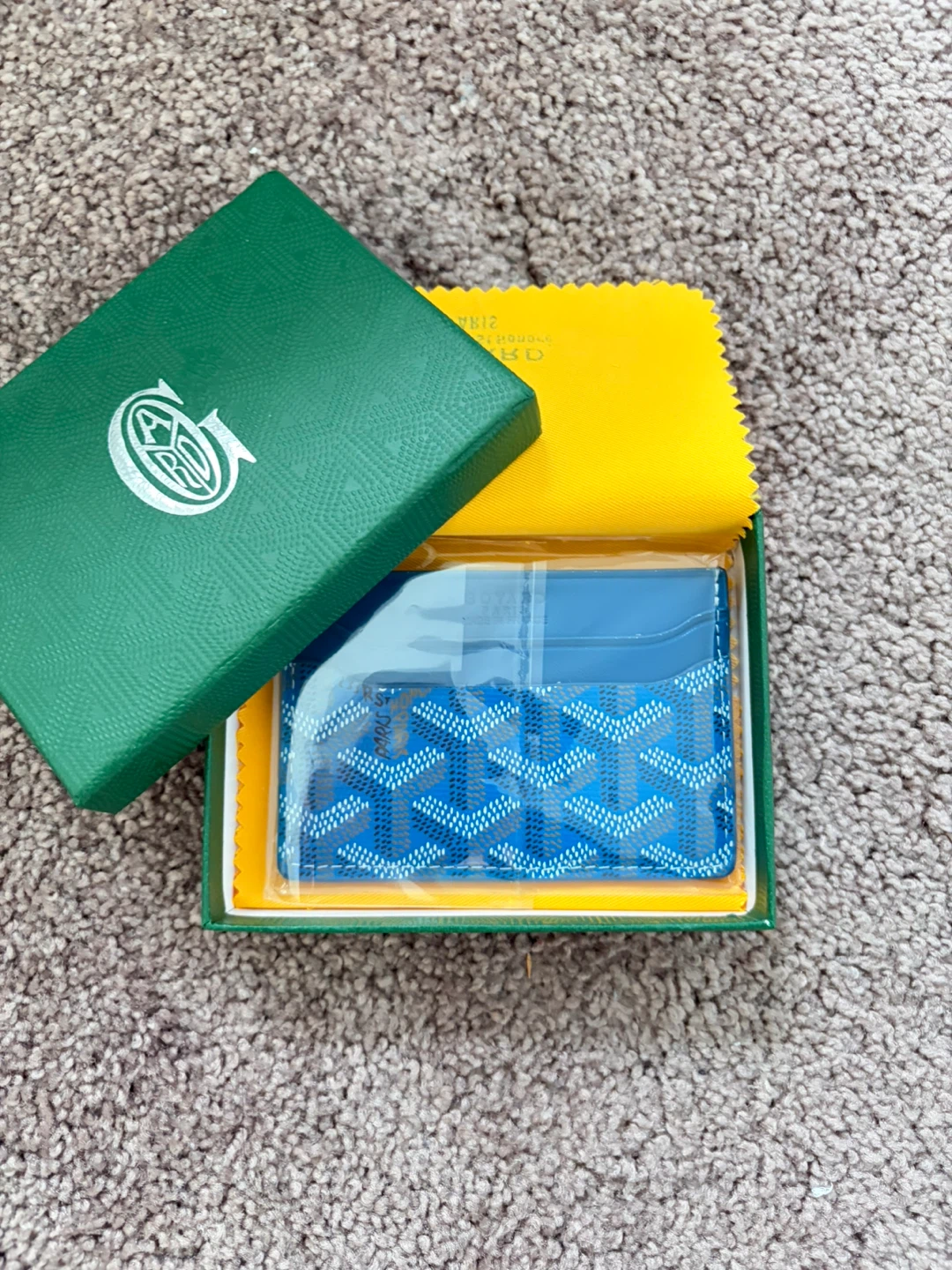 Goyard Card Holder Blue