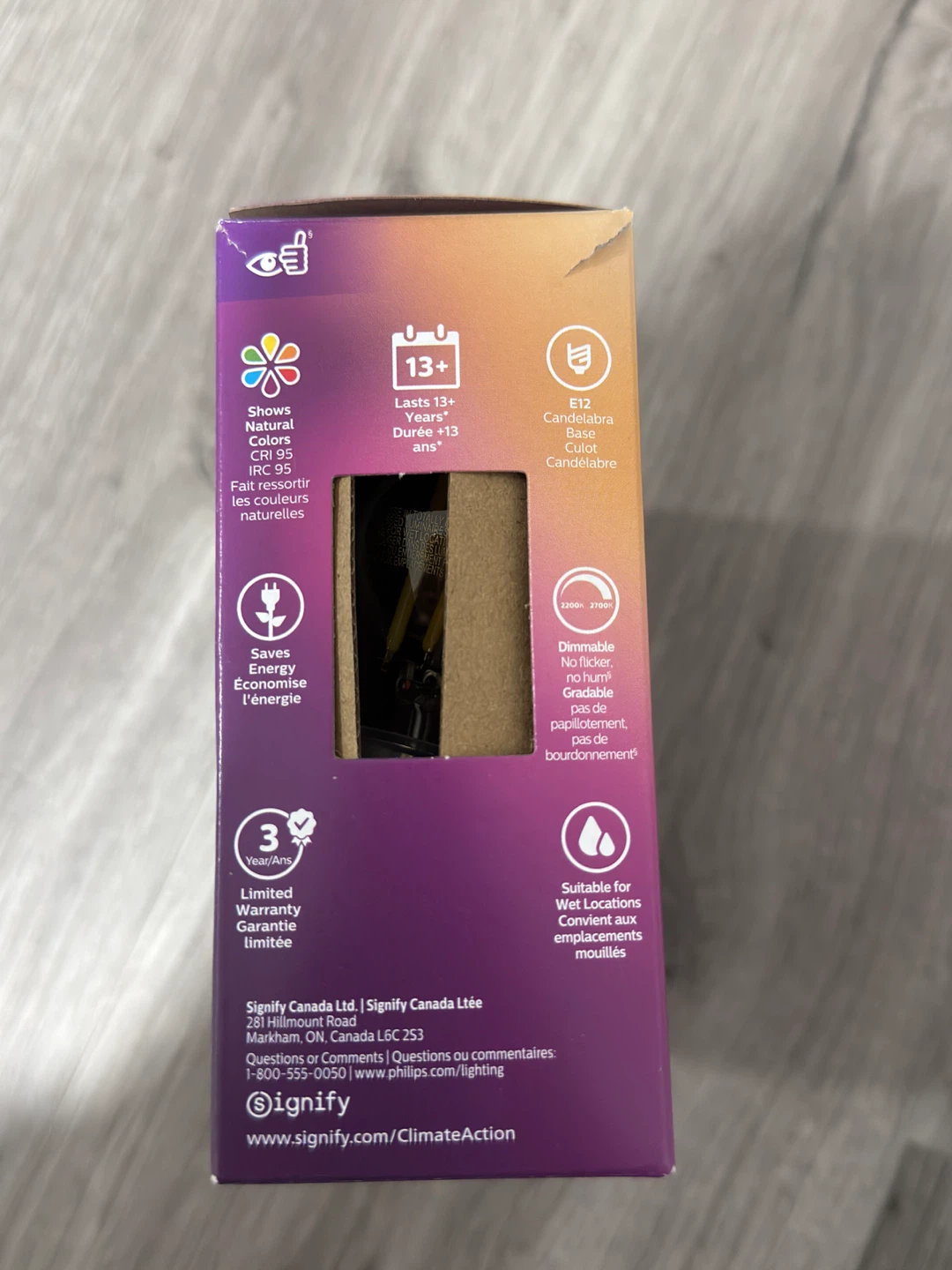 Philips LED Light Bulbs 3 Pack G16.5 Warmglow - photo 2