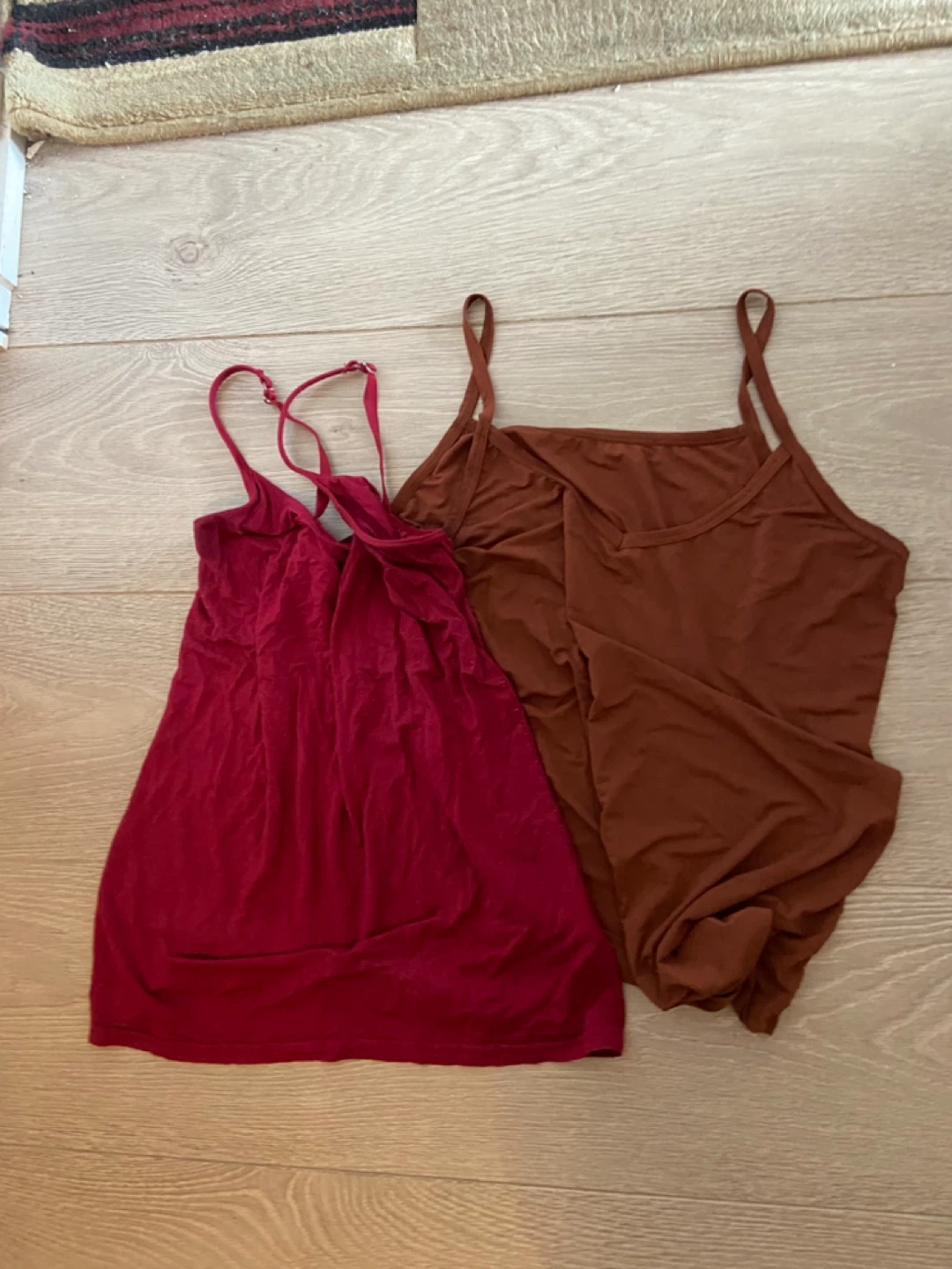 Two Camisoles - Red & Brown - photo 2