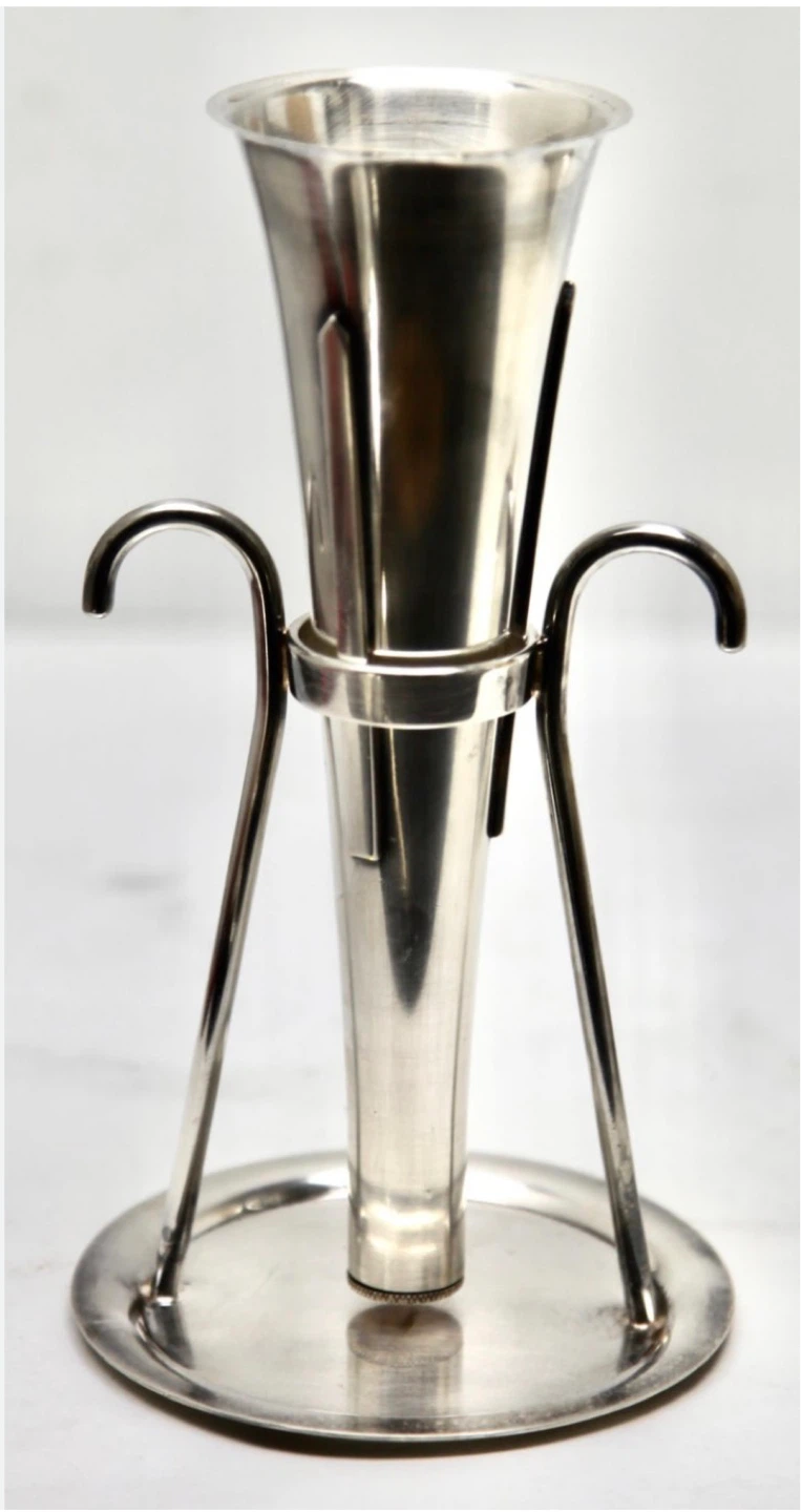 Rare Silver-plated wine bar funnel - photo 2
