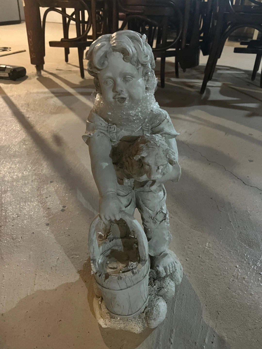 Garden Statue - Boy with Bucket