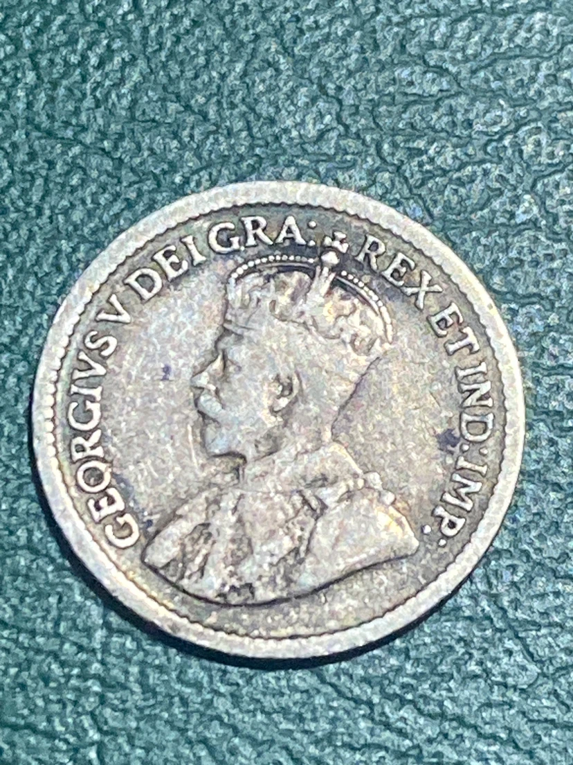1917 Canada 5 Cents Coin