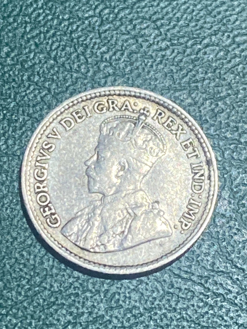 1918 Canada 5 Cents Coin