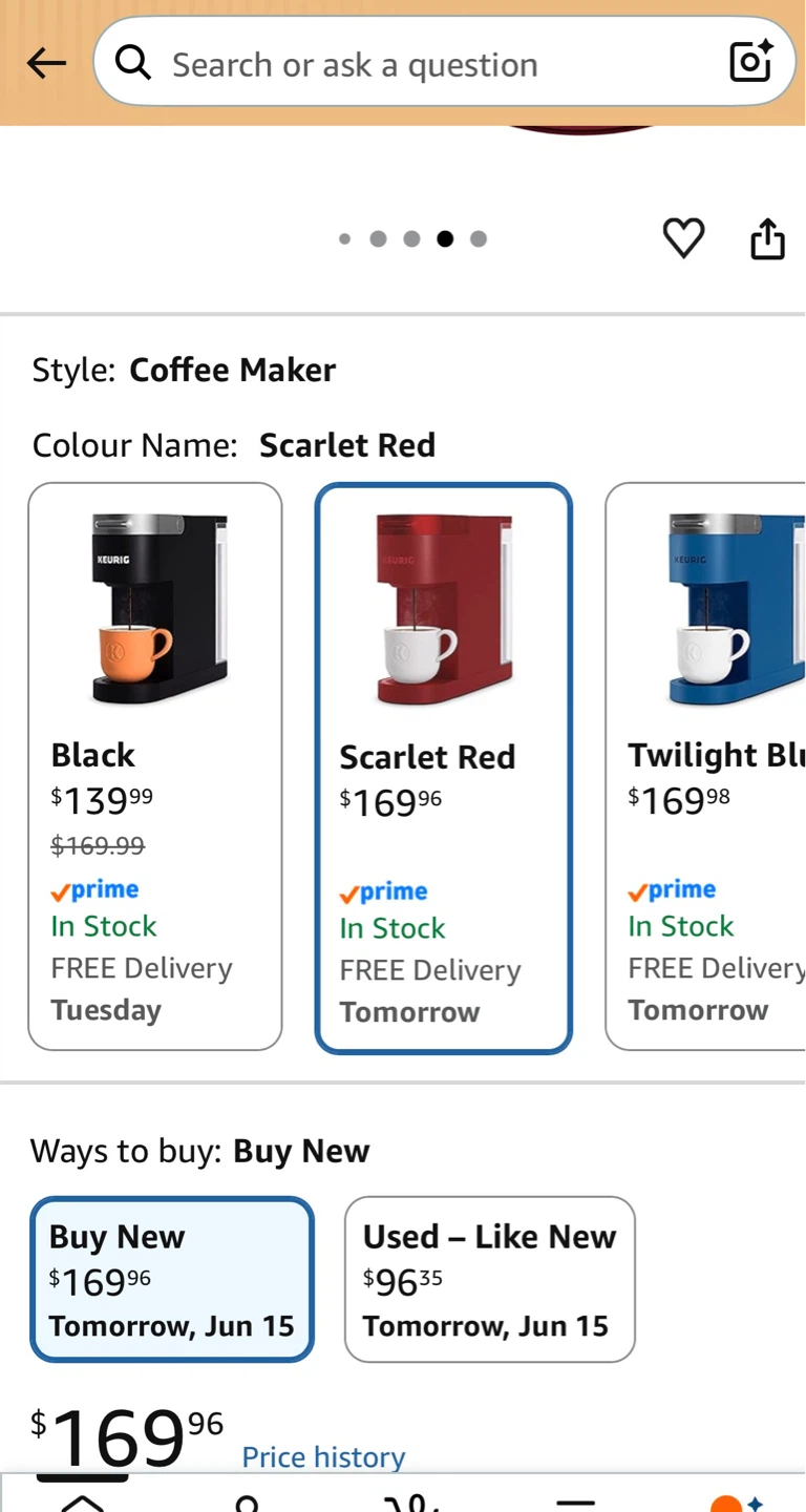 Keurig K-Mini Coffee Maker - Scarlet Red + KCup holder package - photo 4
