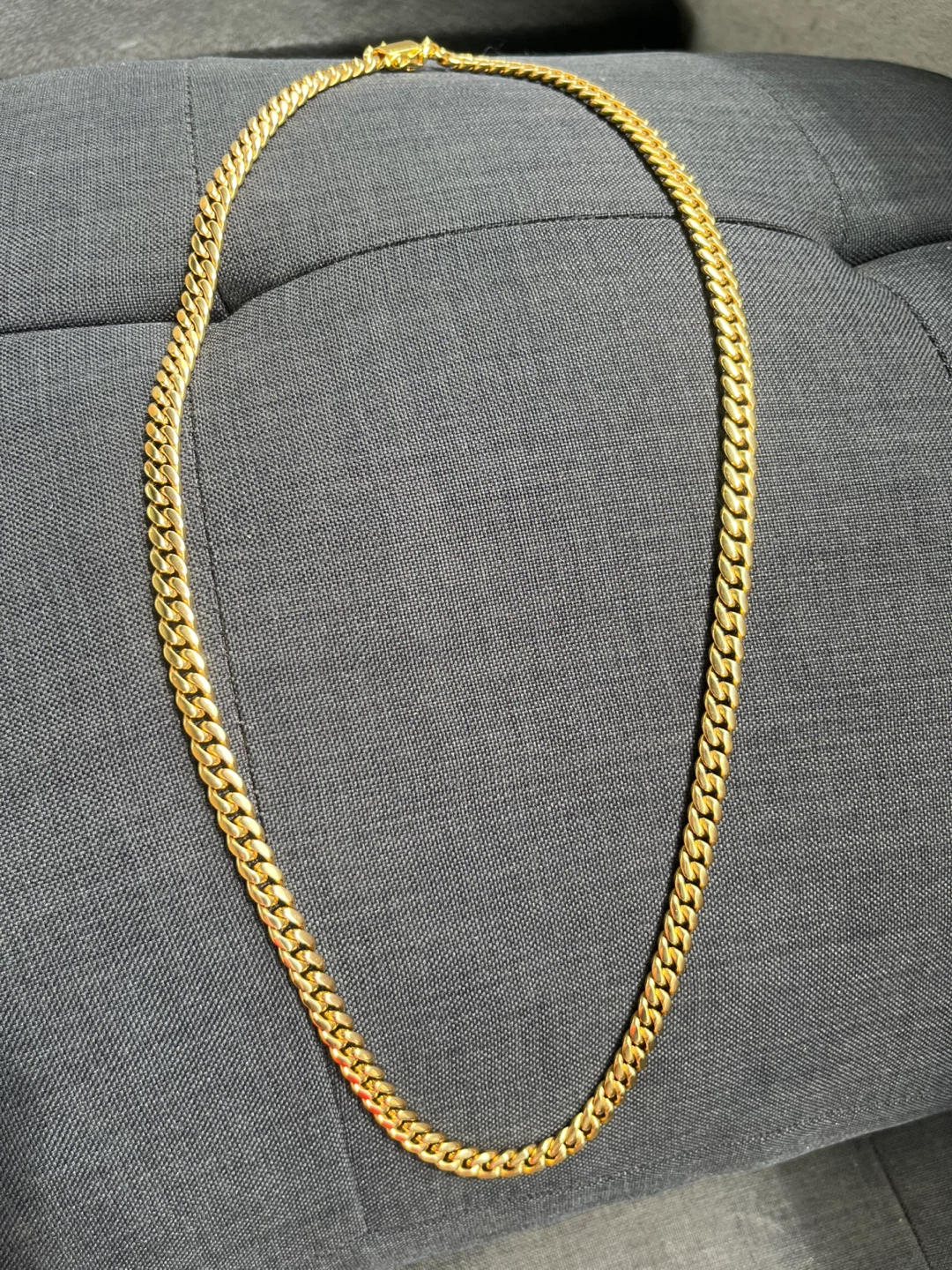 Gold Cuban Link Chain Necklace