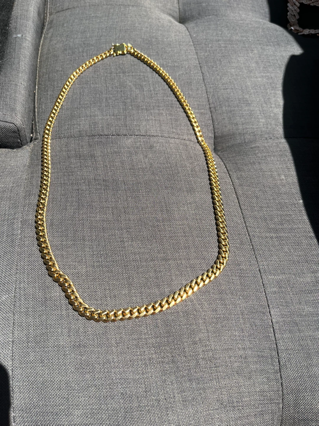 Gold Cuban Link Chain Necklace - photo 2