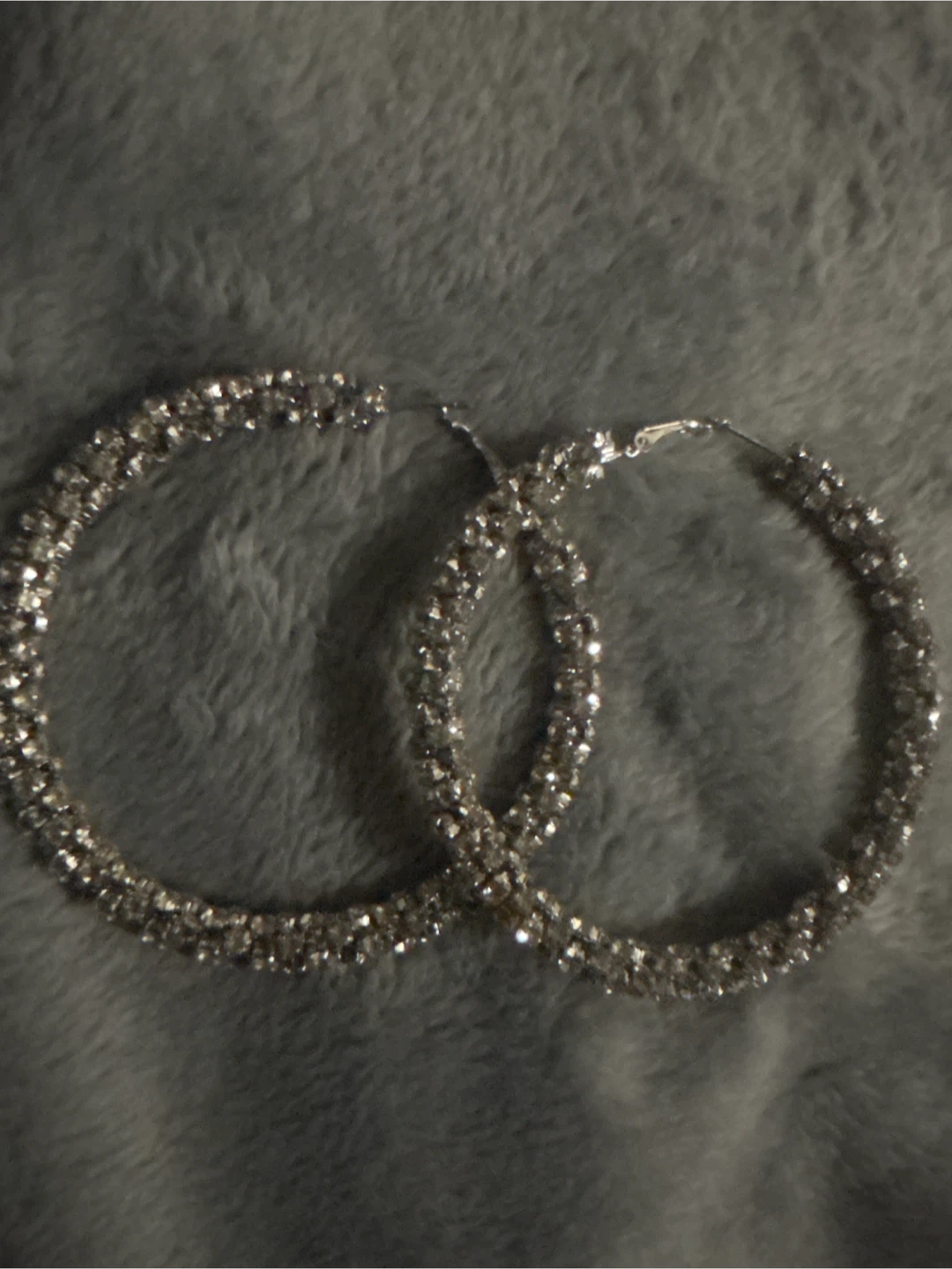 Sparkly Hoop Earrings