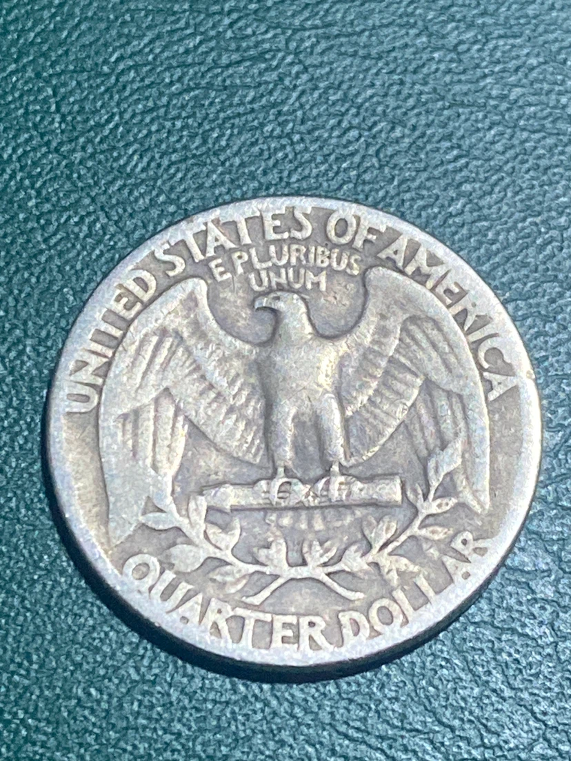 1945 Silver Quarter Dollar Coin - photo 2