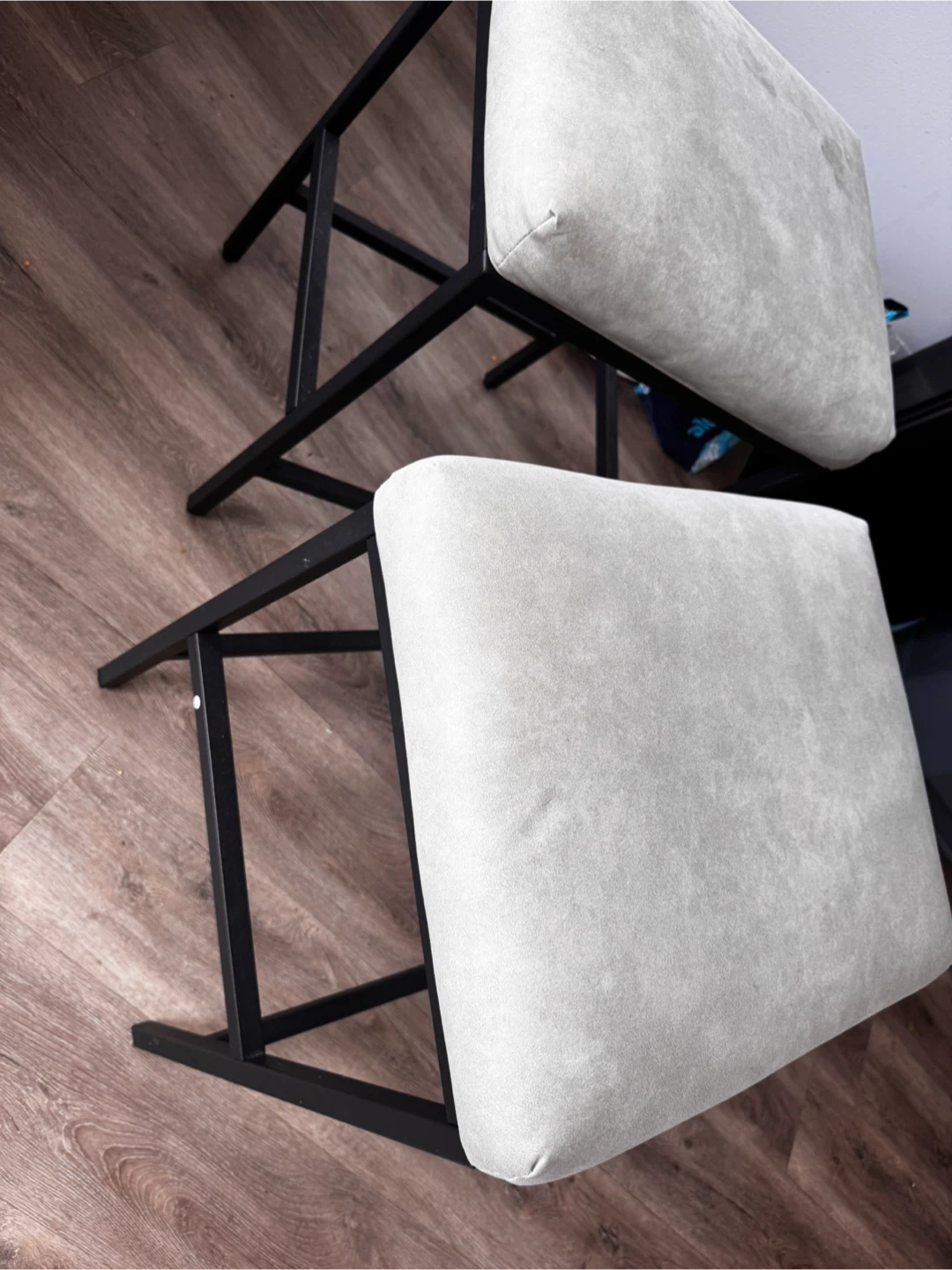 Pair of Gray bar stools