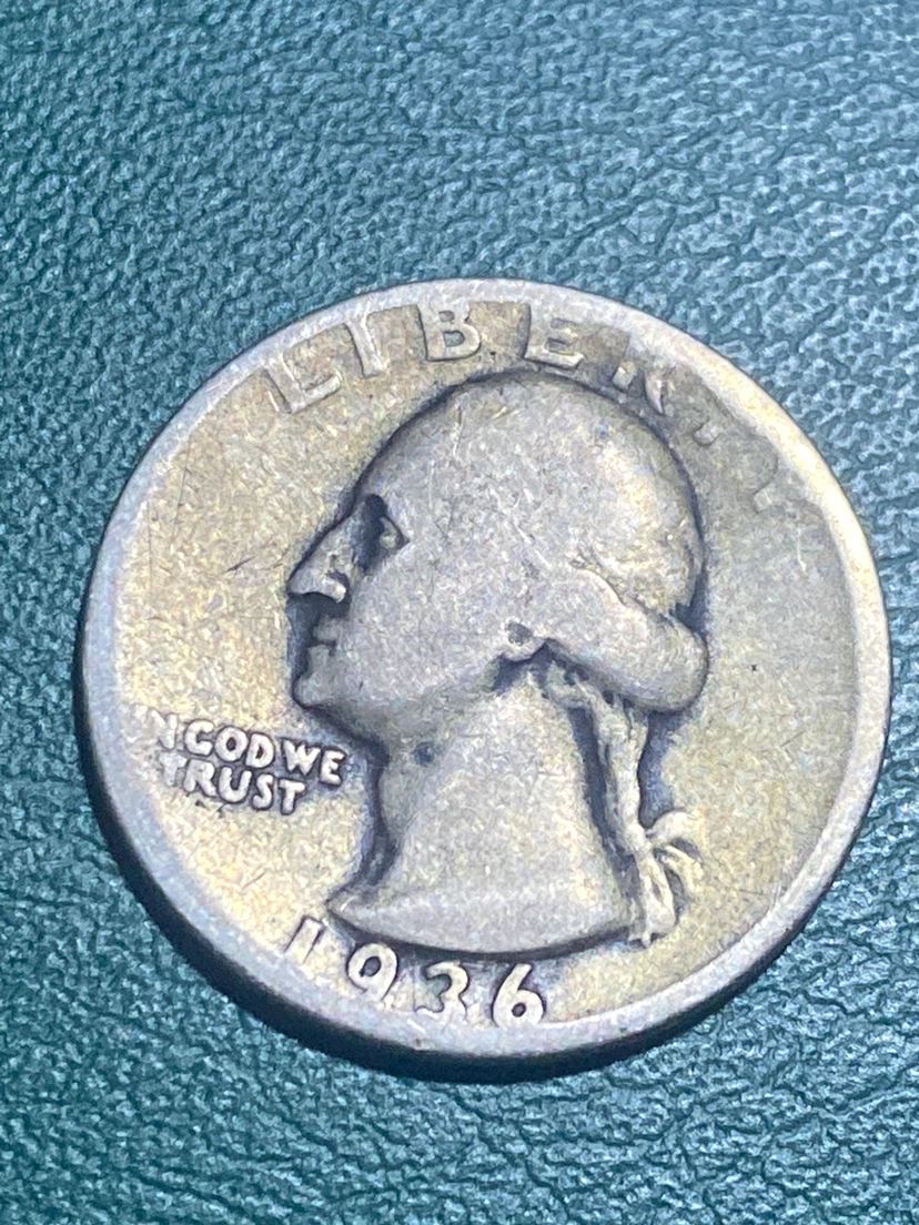 1936 US Quarter Dollar Coin