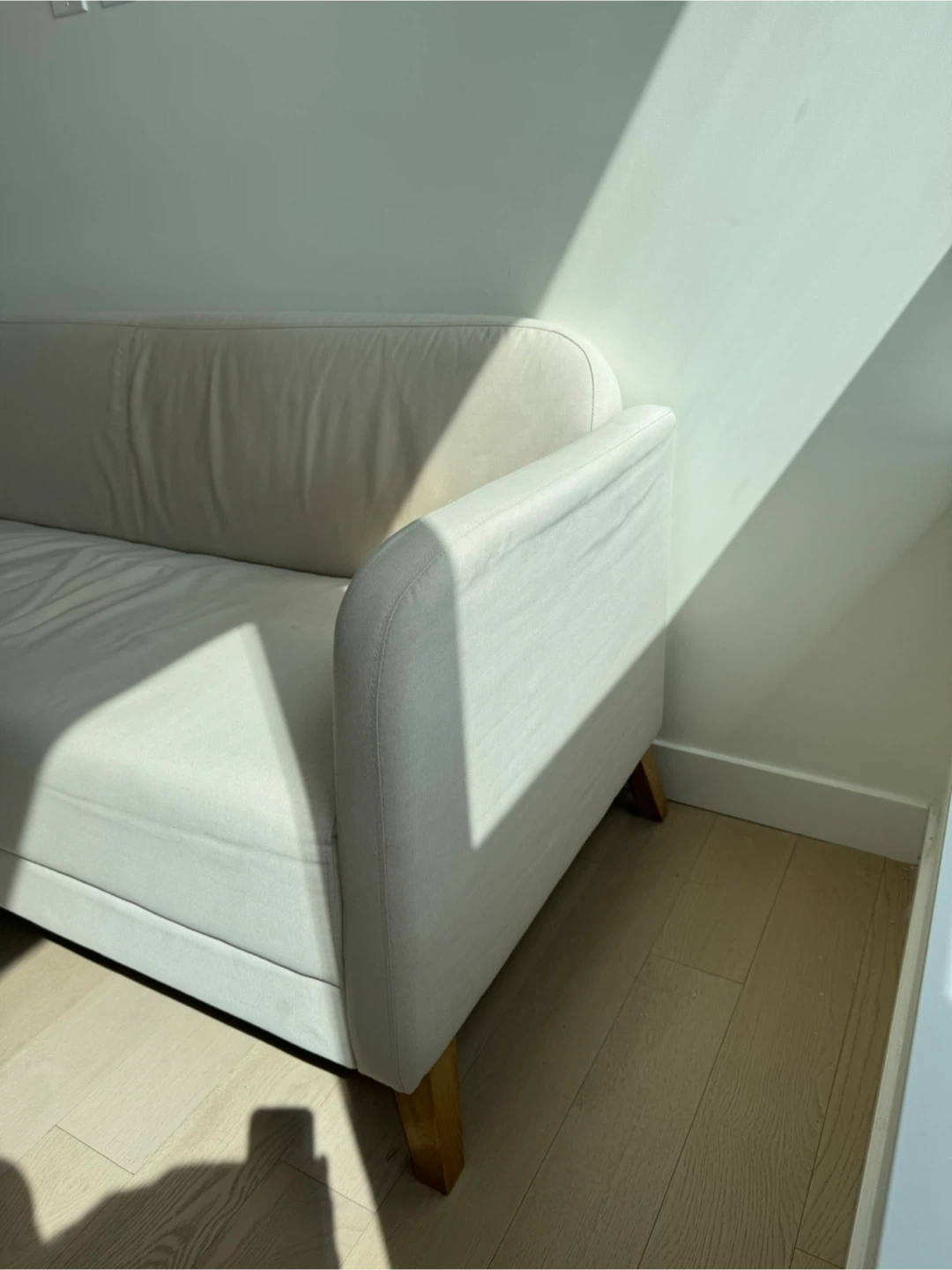 Cream Upholstered Sofa - photo 2