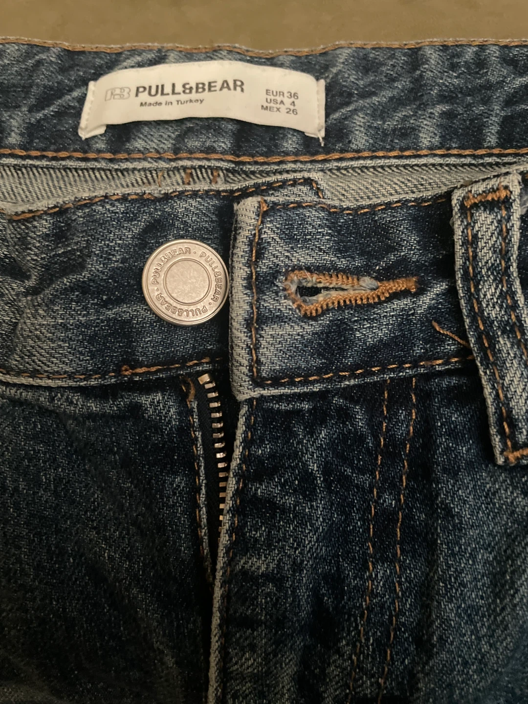 Acid wash jeans, Pull & Bear, Size 4