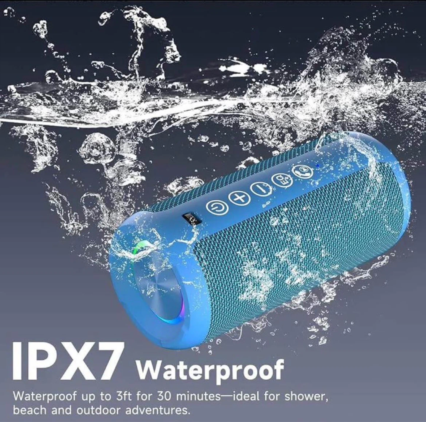 Ortizan 24W Portable Bluetooth Speaker - Blue - photo 5