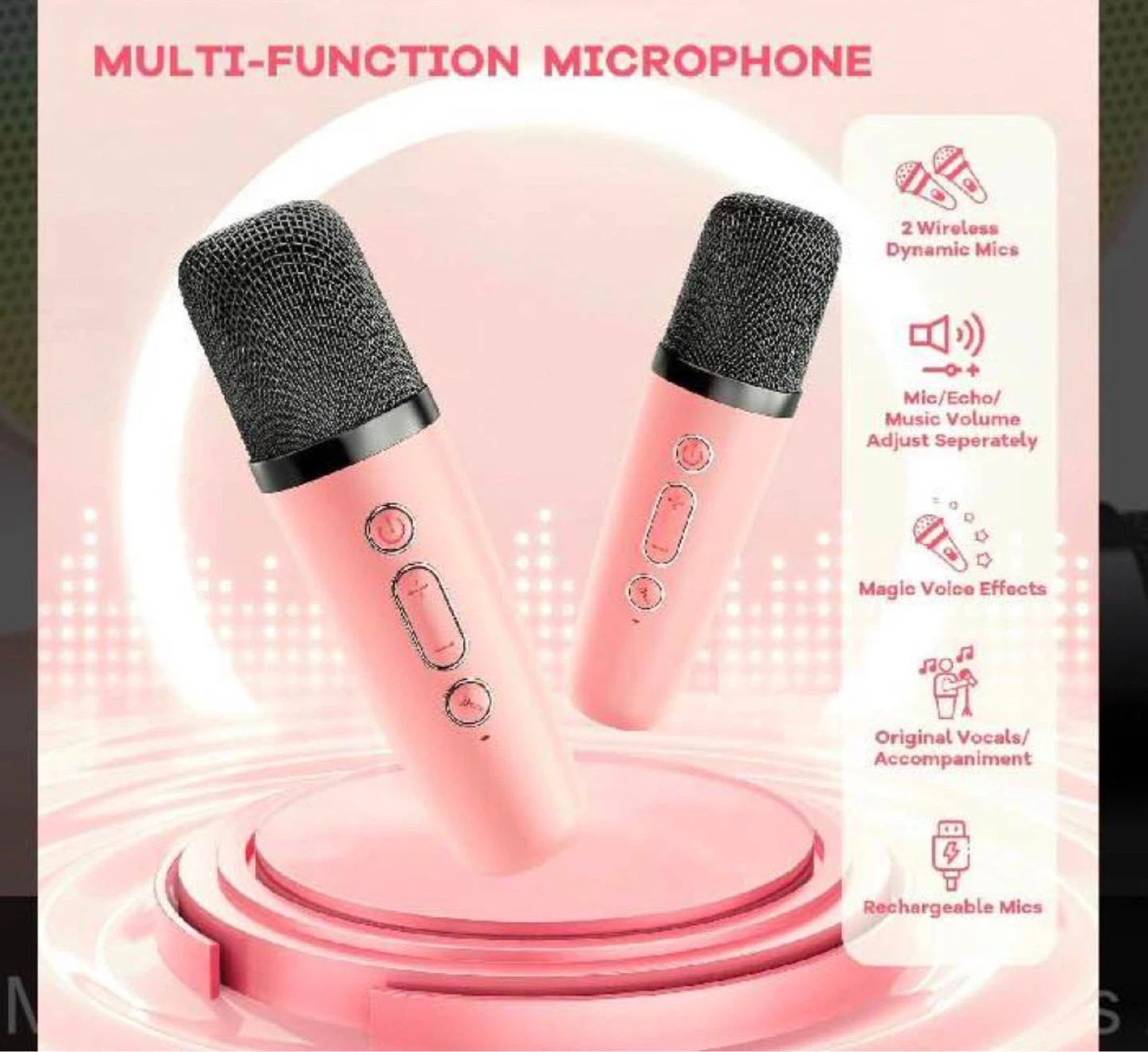 Karaoke Microphone and Speaker Set - photo 2