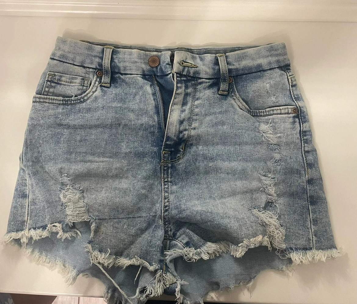 Bluenote  Denim High-Waisted Shorts