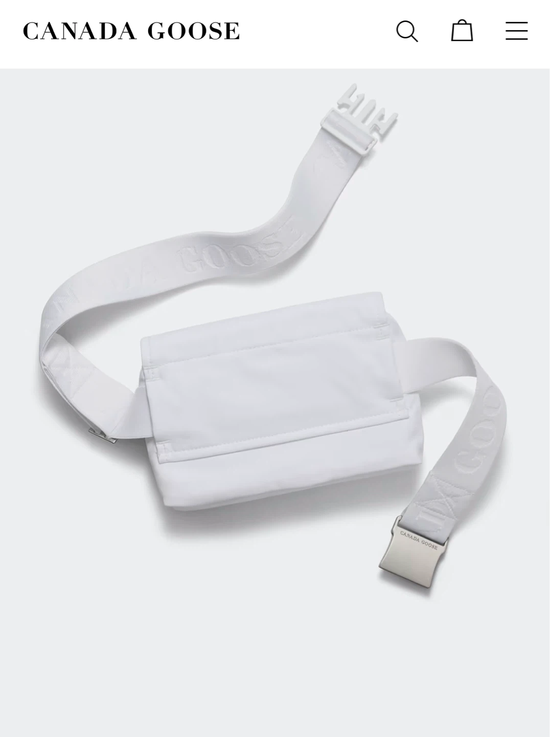 NEW✨Canada Goose Mini Waist Pack White - photo 3