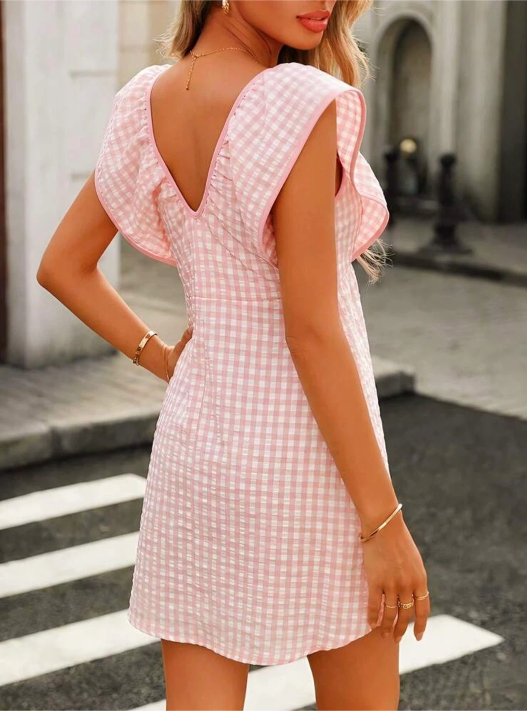 Pink Gingham Dress - photo 2