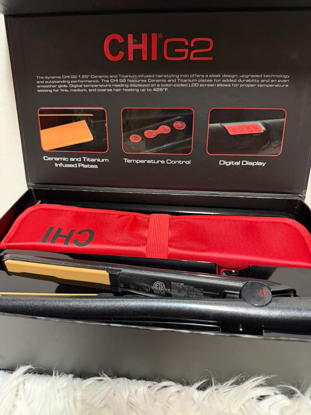 CHI G2 1.25" Ceramic and Titanium Hair Straightener