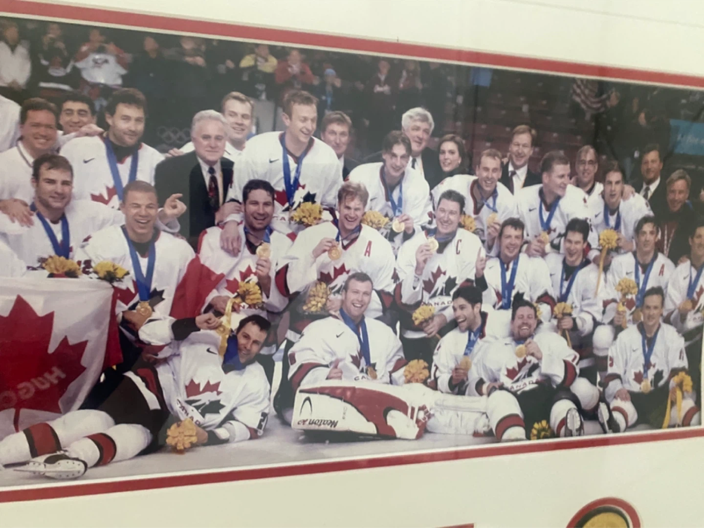 Team Canada 2002 Gold Medal Champions Framed Photo Collage - photo 4