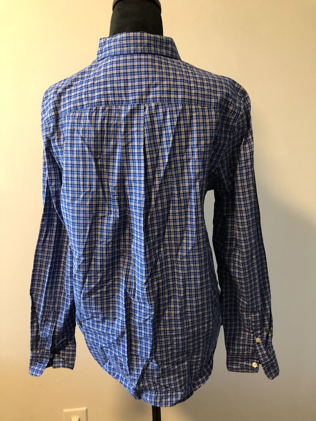 Ralph Lauren Men's Blue Plaid Button-Up Shirt - photo 2
