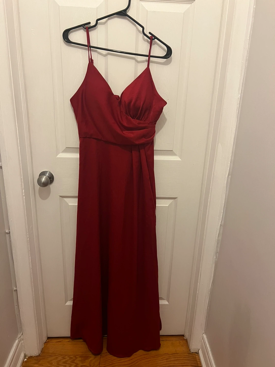 Red Spaghetti Strap Maxi Dress -Medium