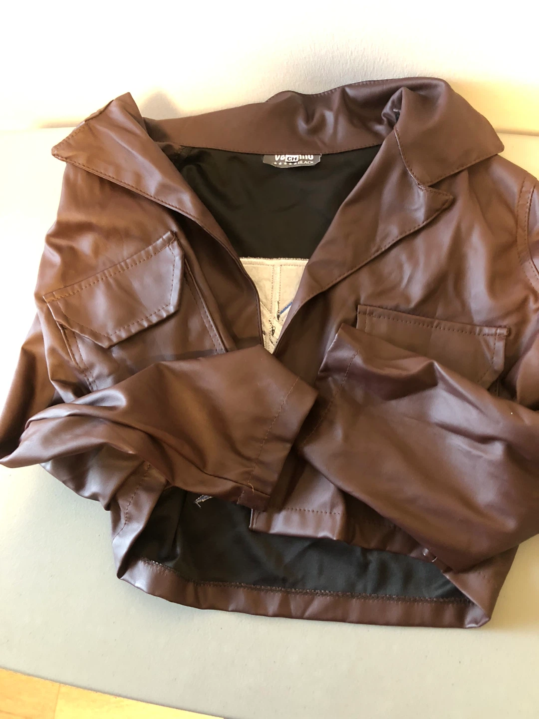 Attack on Titan Brown Jacket with Wings of Freedom Emblem - photo 3