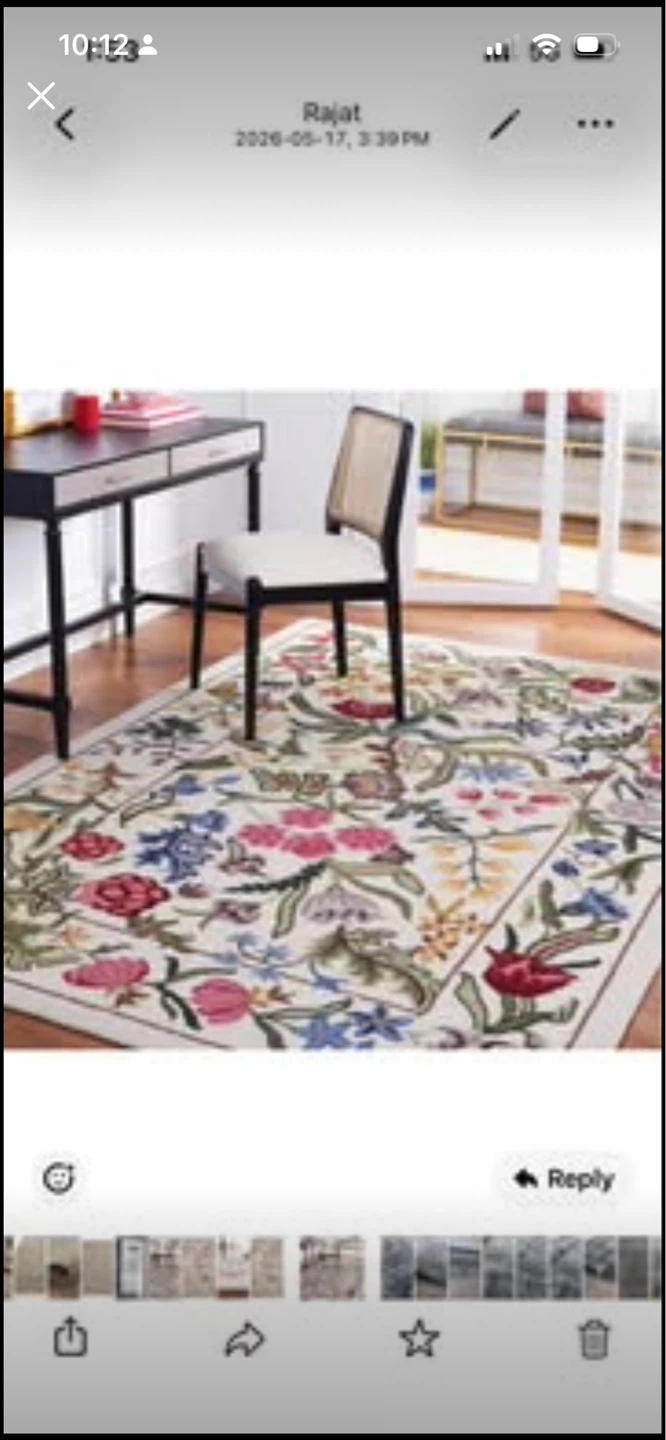 New Jamaine Hand-Tufted Wool Floral Rug 8’x10’
