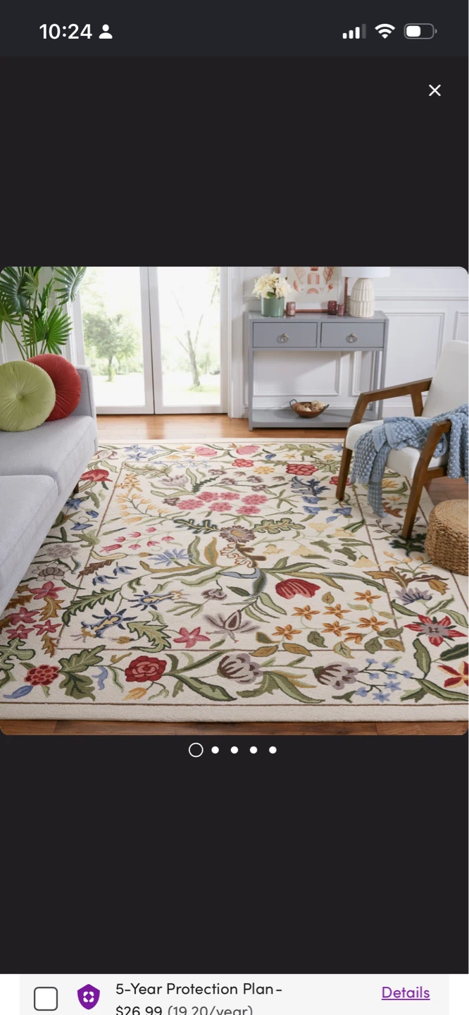 New Jamaine Hand-Tufted Wool Floral Rug 8’x10’ - photo 5