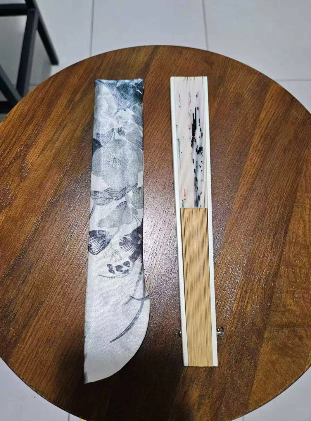 Folding Hand Fan with Sleeve - NEED TO SELL EVERYTHING