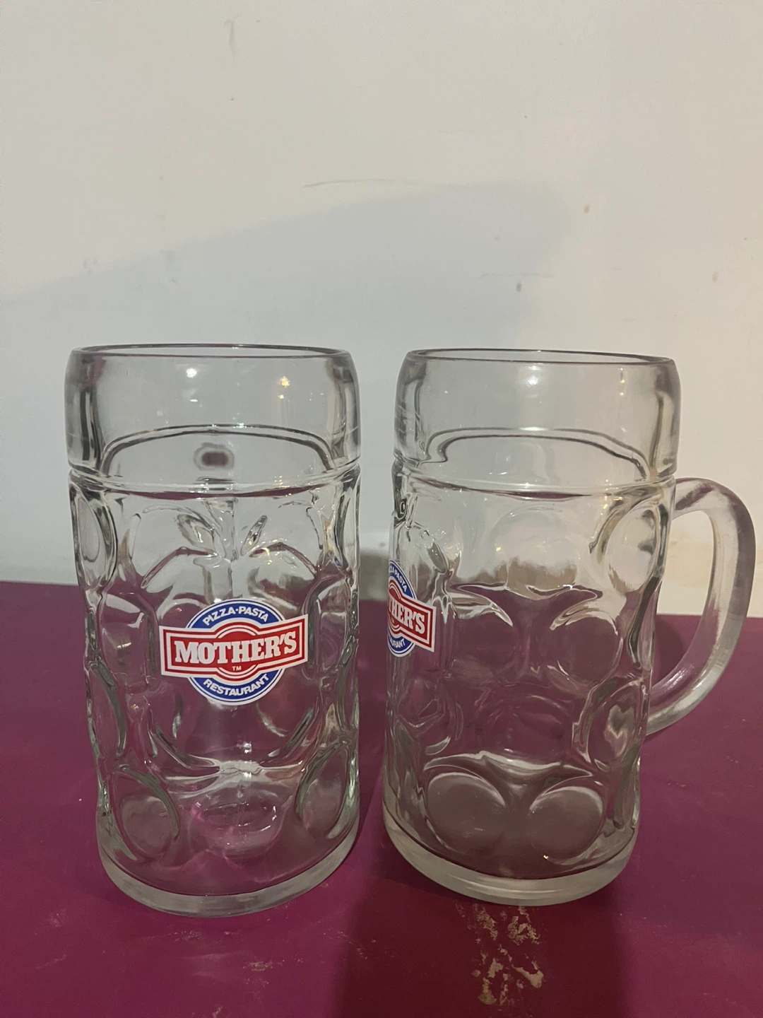 Set of 2 Mother's Restaurant Beer Mugs