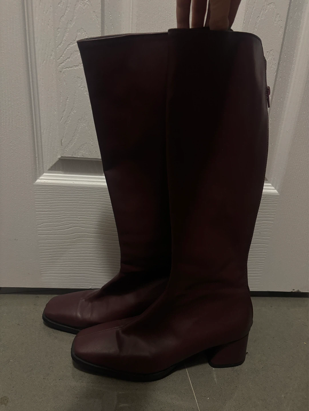 Maroon Knee-High Boots - photo 2