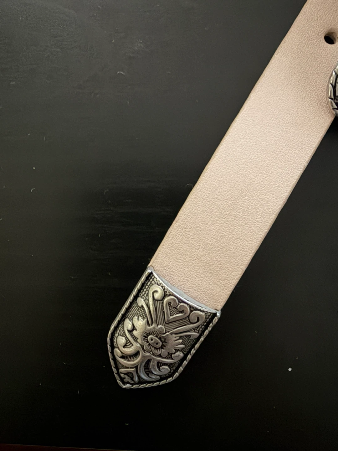 TOPSHOP Light Pink Western Buckle Belt - photo 3