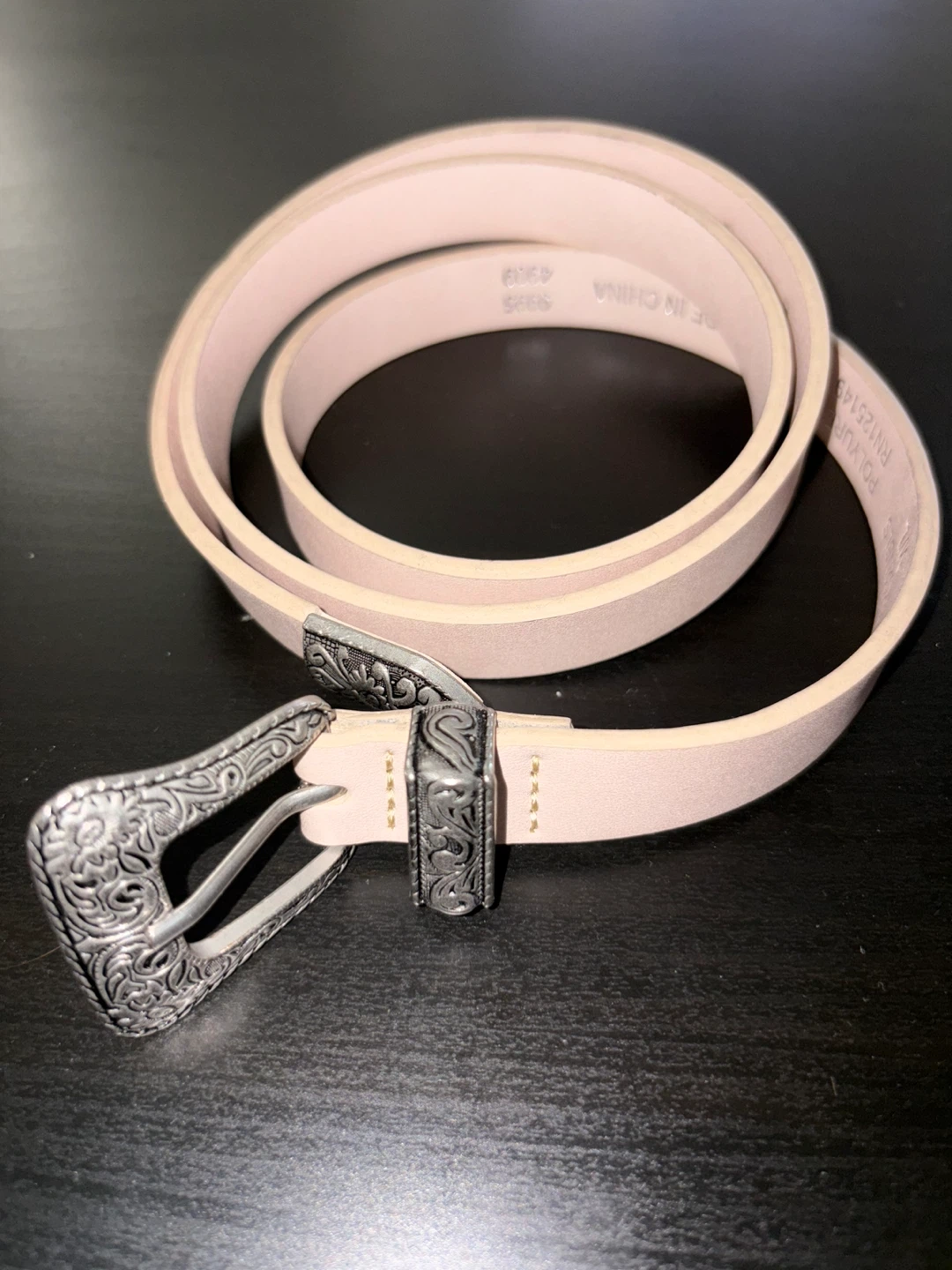 TOPSHOP Light Pink Western Buckle Belt - photo 5