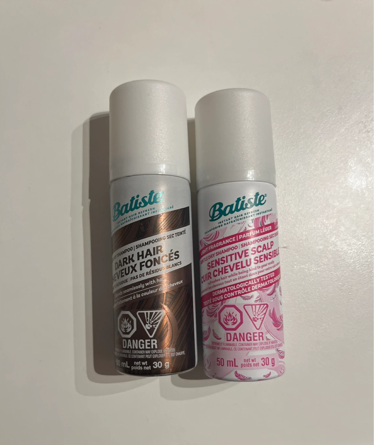 Batiste Dry Shampoo set of 2  - Dark Hair & Sensitive Scalp