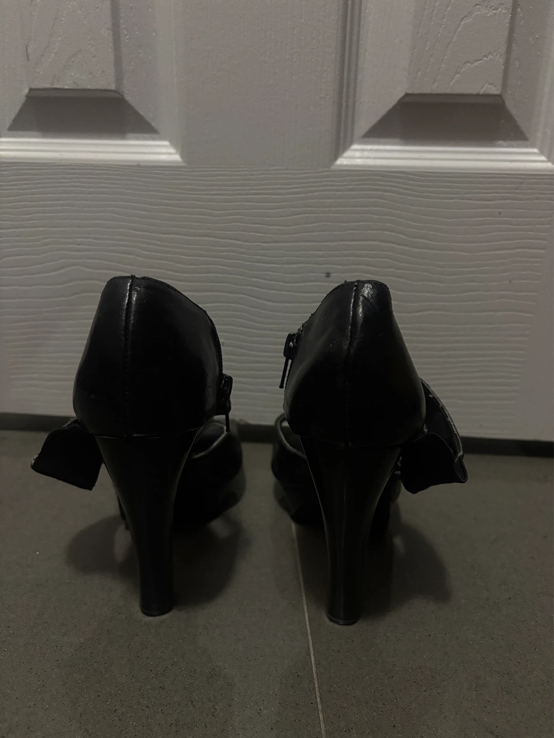 ALDO Black Leather Heels - photo 3