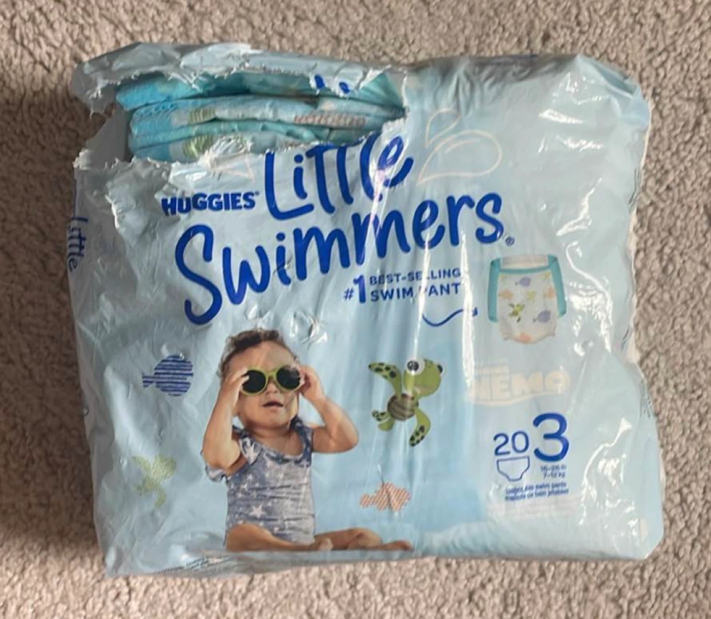 Size 3 Swim Diapers, 17 pieces