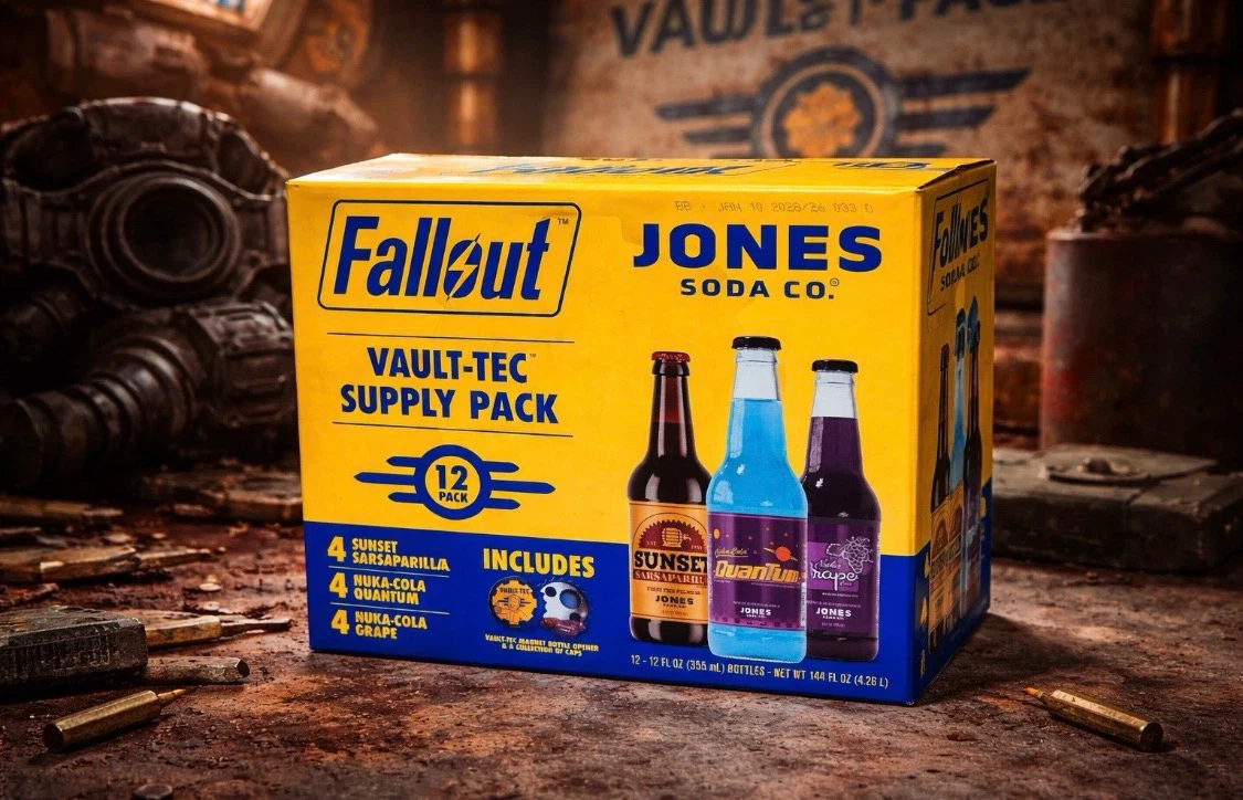 Fallout Jones Soda Co. Vault-Tec Supply Pack 12 Bottles