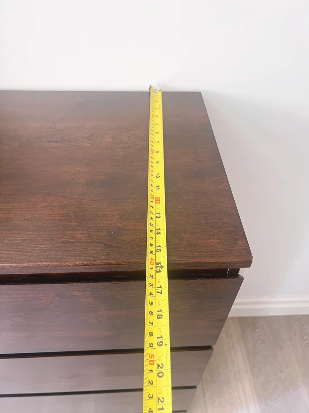 Dark Wood 4-Drawer Dresser - photo 4