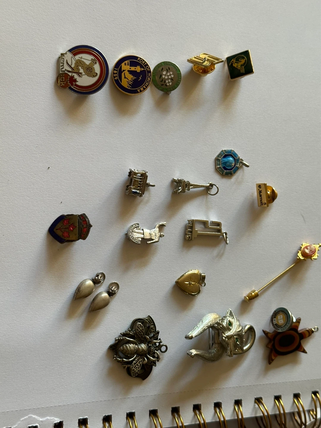 Gf ,charms , sterling , Pins , brooches individually priced