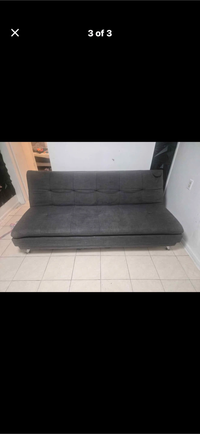 Dark Grey Futon Sofa Bed