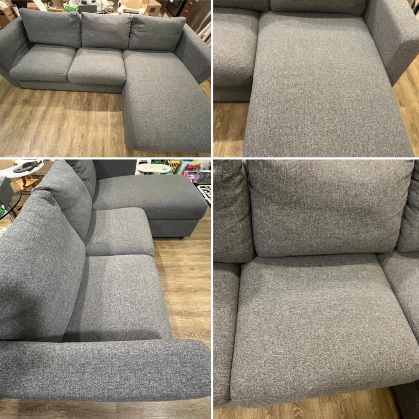 IKEA FINNALA Couch Sofa Loveseat with chaise gray