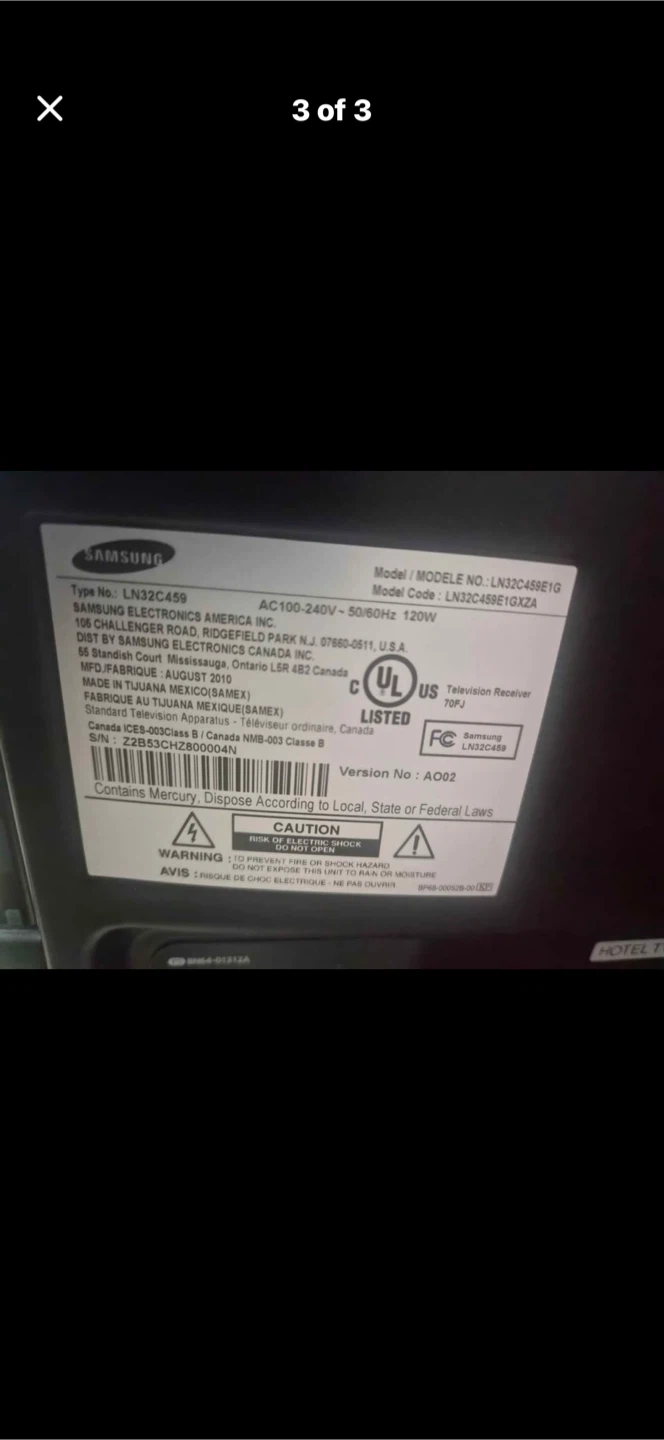 Samsung 32" LN32C459 LCD TV - photo 3