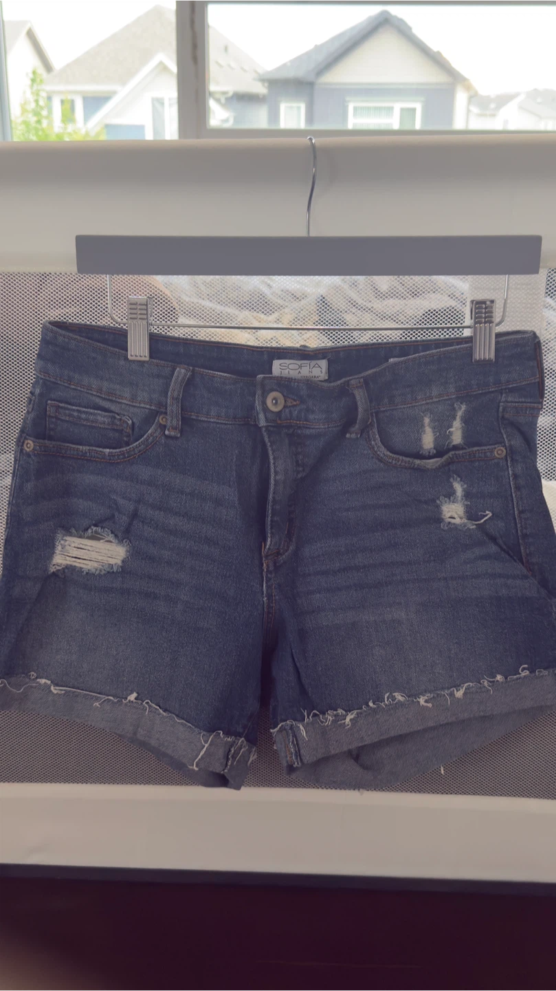Branded Denim Shorts - photo 2