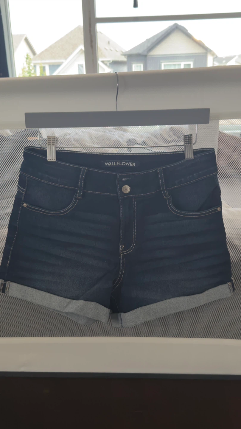 Branded Denim Shorts - photo 3