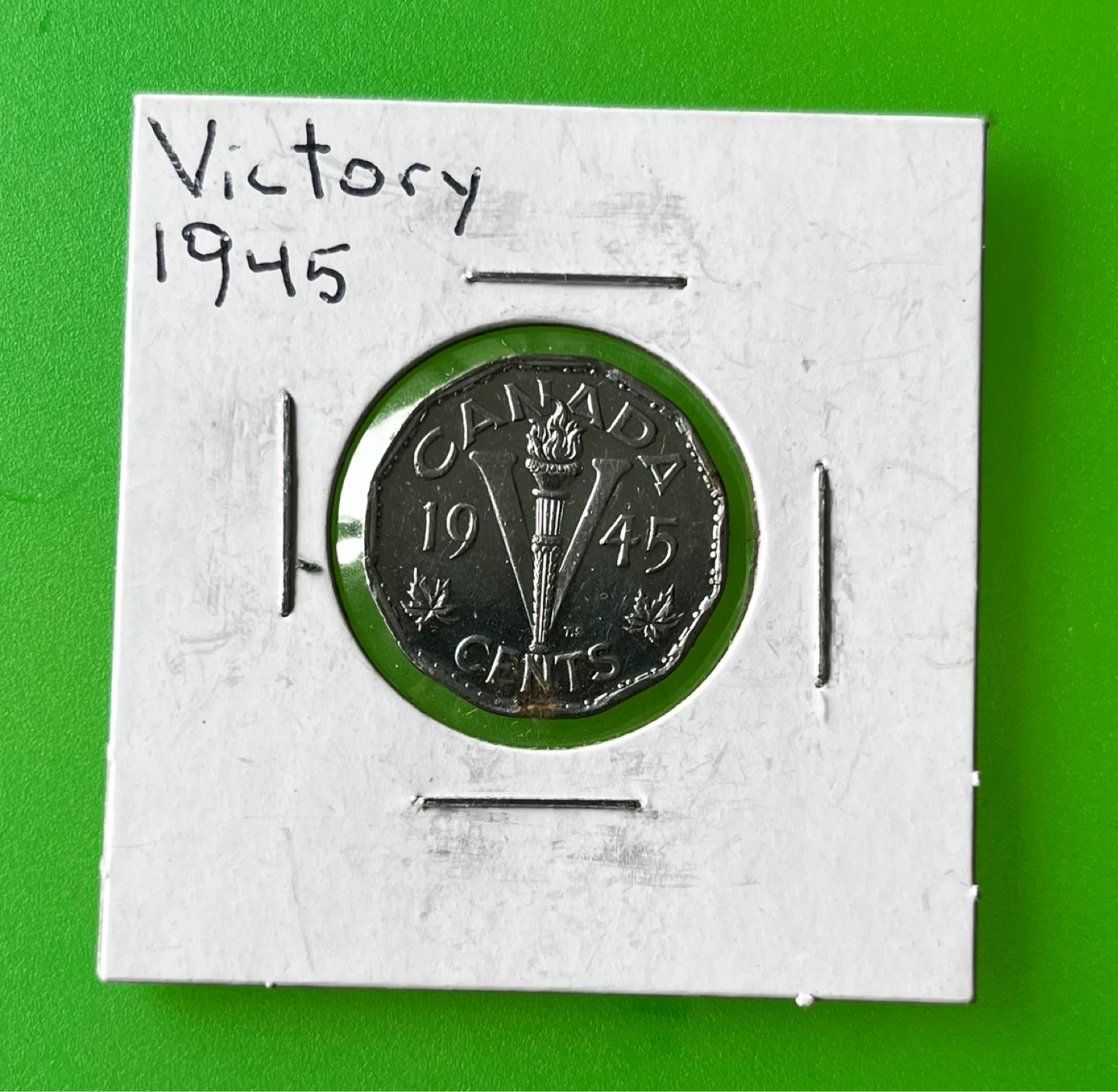 Vintage 1945 Canada Victory Nickel Coin