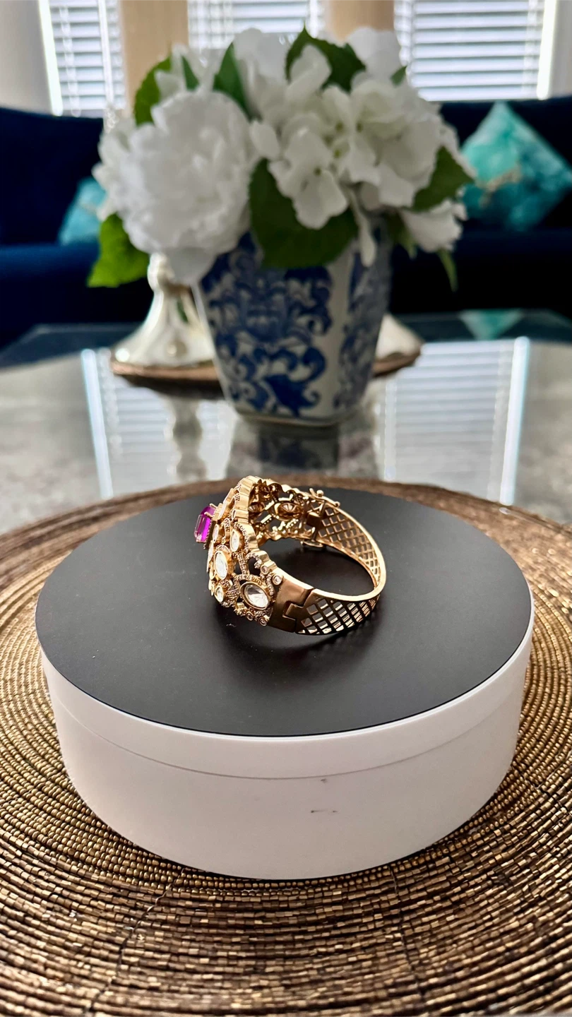 Moissanite Bracelet with Purple Stone - photo 2