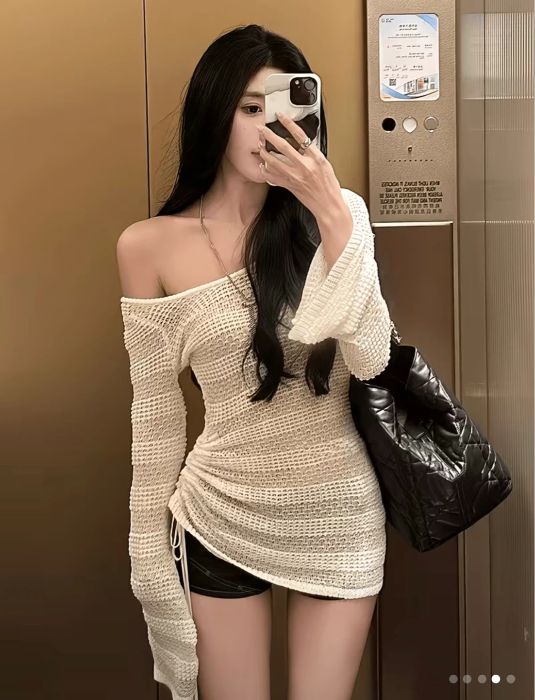 white cardigan top
